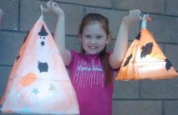 aa) Halloween Lantern Making